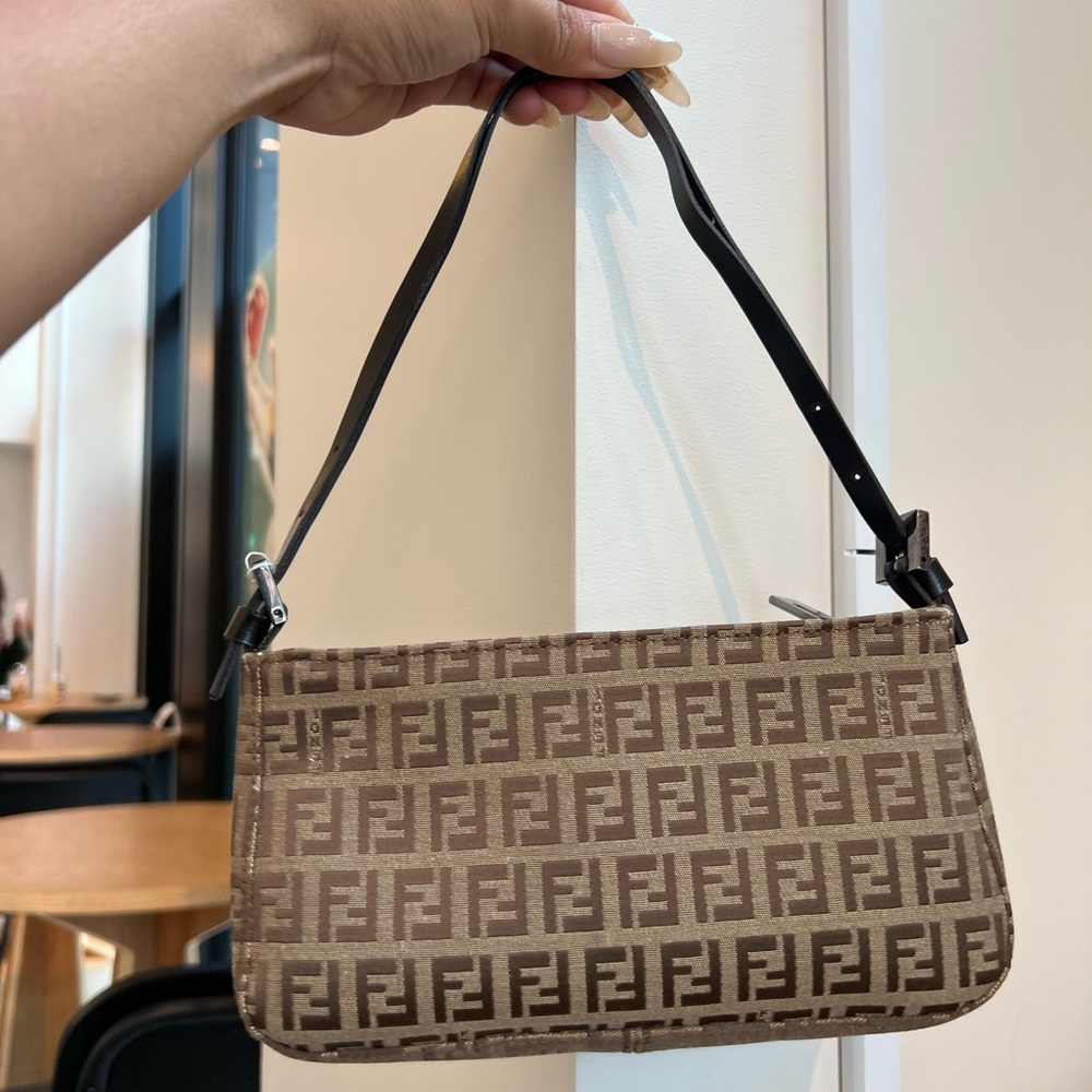 Fendi Pochette Zucca Brown / Chocolate